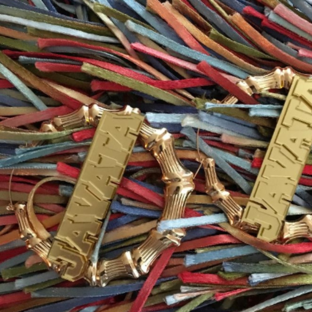 Custom, Personalized Name Earrings View 2